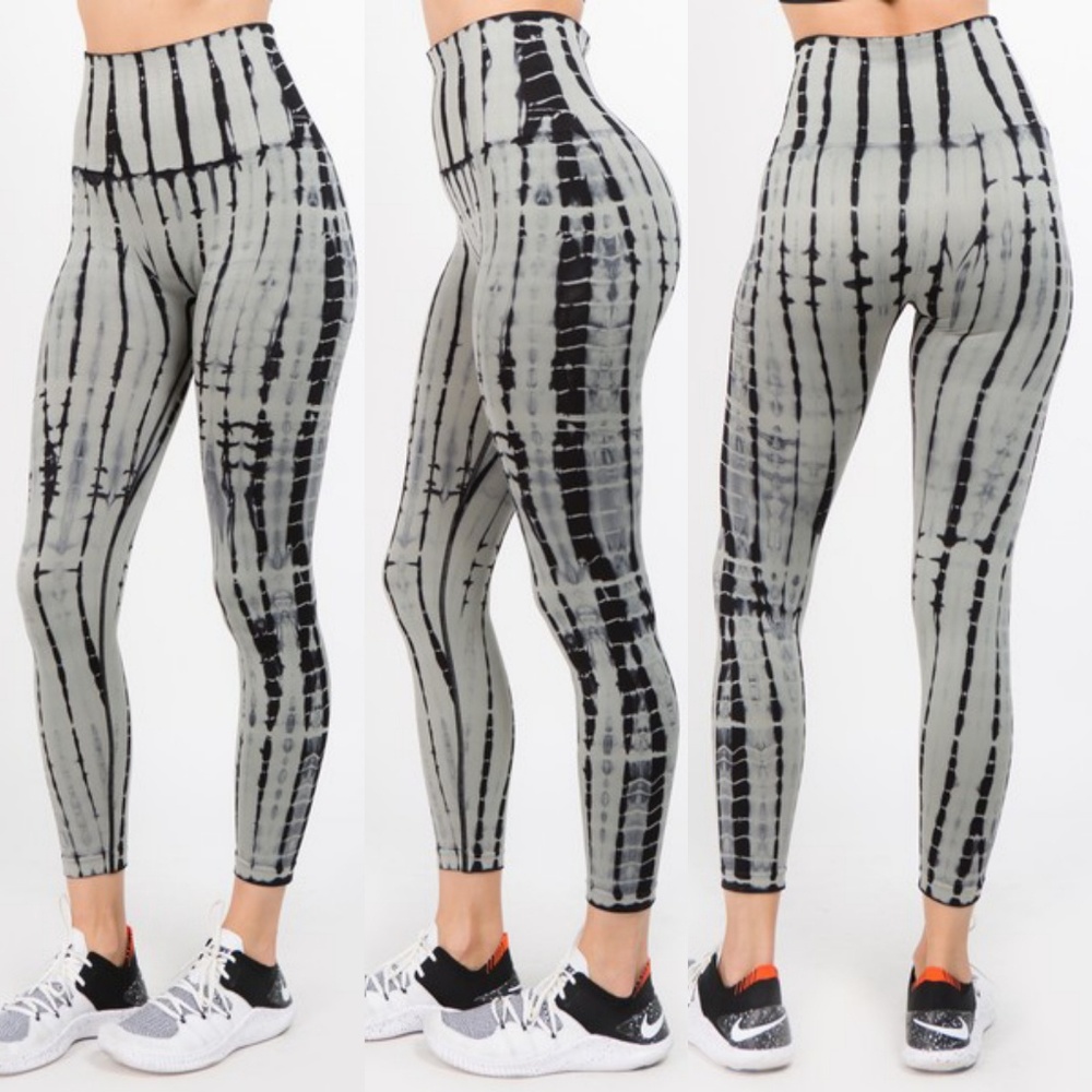 High waist tummy control tie dye leggings - Picture 2 of 5